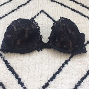 Very Sexy Black Lace Push-up without Padding Bra